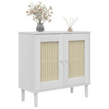 vidaXL Dressoir SENJA 80x35x80 cm rattan look massief grenenhout bruin