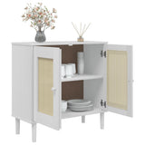 vidaXL Dressoir SENJA 80x35x80 cm rattan look massief grenenhout bruin