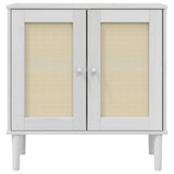 vidaXL Dressoir SENJA 80x35x80 cm rattan look massief grenenhout bruin