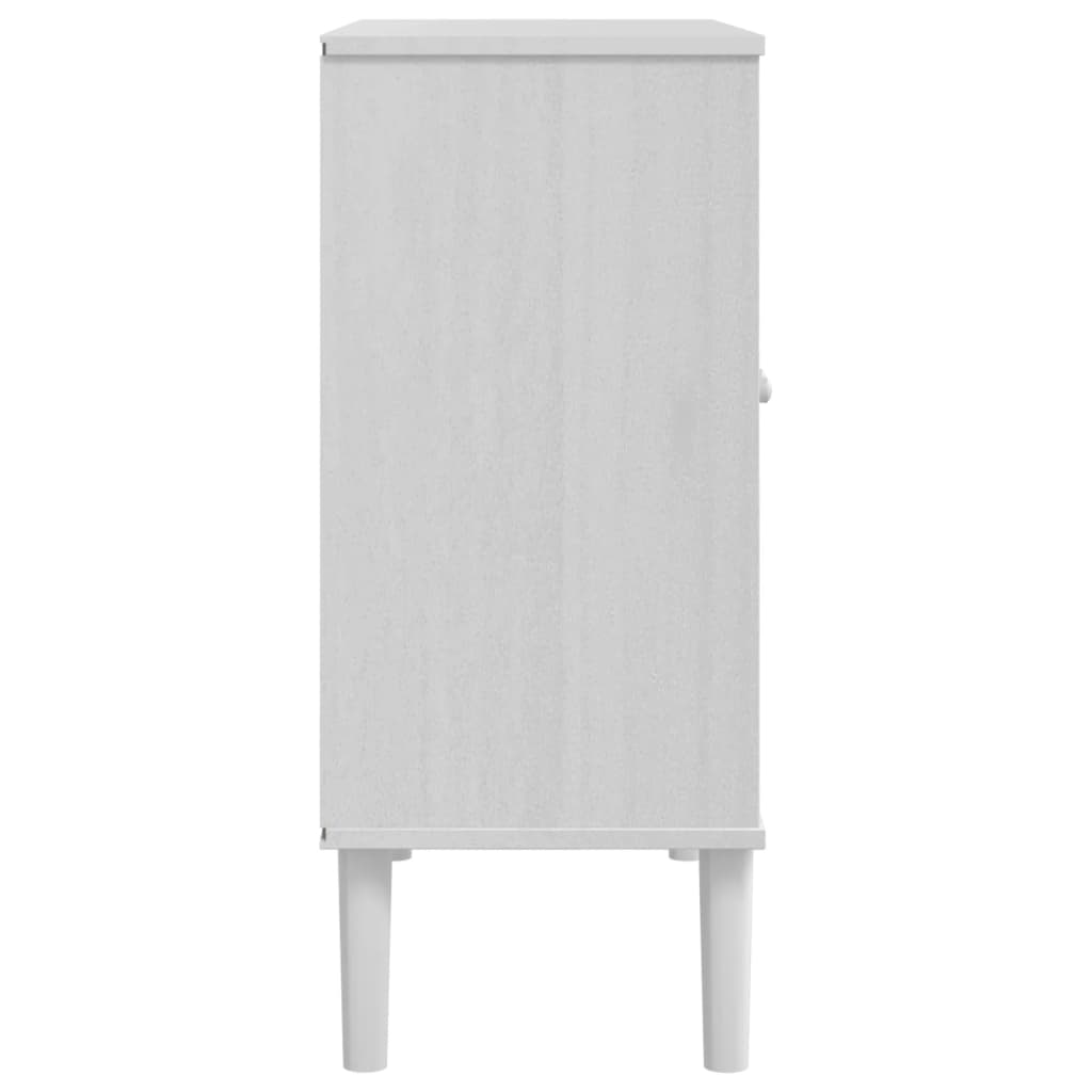 vidaXL Dressoir SENJA 80x35x80 cm rattan look massief grenenhout bruin