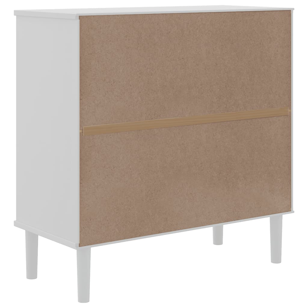 vidaXL Dressoir SENJA 80x35x80 cm rattan look massief grenenhout bruin