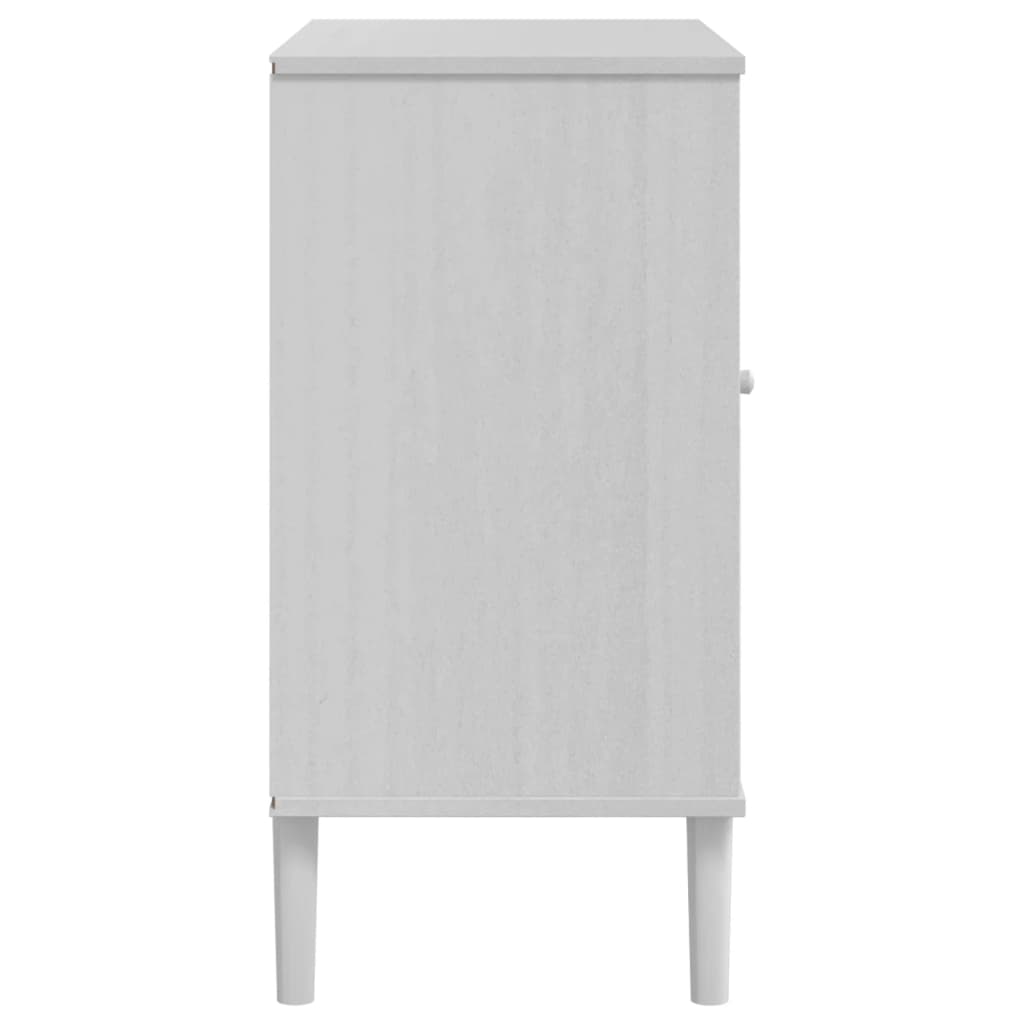 vidaXL Dressoir SENJA 80x40x80 cm rattan look massief grenenhout bruin
