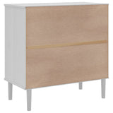 vidaXL Dressoir SENJA 80x40x80 cm rattan look massief grenenhout bruin