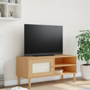 vidaXL TV cabinet SENJA 106x40x49 cm rattan solid pine wood brown