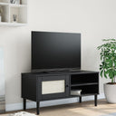 vidaXL TV cabinet SENJA 106x40x49 cm rattan solid pine wood brown