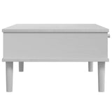 vidaXL Coffee table SENJA 100x55x33 cm rattan-look solid wood white