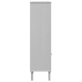 vidaXL Boekenkast SENJA rattan-look 90x35x130 cm grenenhout bruin