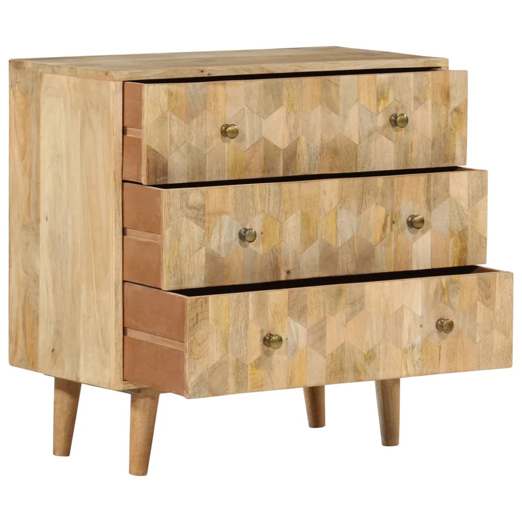 vidaXL Ladekast 70x35x70 cm massief mangohout