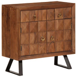 vidaXL Ladekast 70x35x70 cm massief acaciahout honingbruin