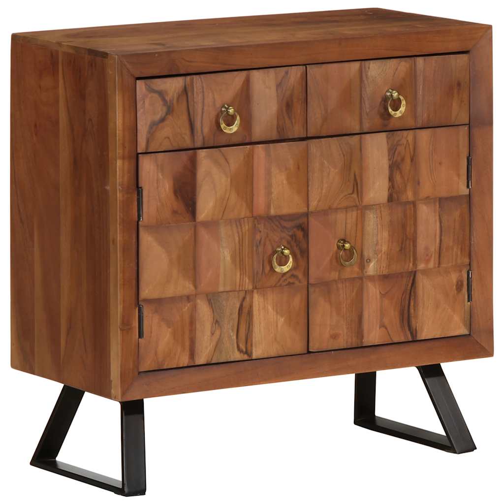 vidaXL Ladekast 70x35x70 cm massief acaciahout honingbruin