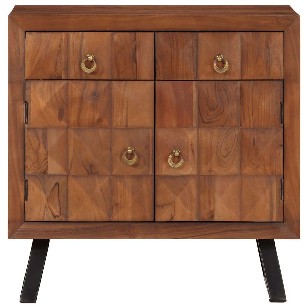 vidaXL Ladekast 70x35x70 cm massief acaciahout honingbruin
