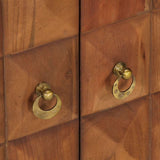 vidaXL Ladekast 70x35x70 cm massief acaciahout honingbruin