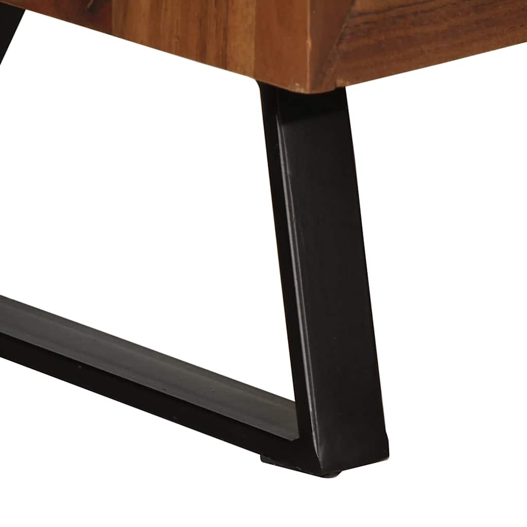 vidaXL Ladekast 70x35x70 cm massief acaciahout honingbruin