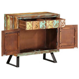 vidaXL Chest of Drawers 70x35x70 cm Solid Reclaimed Wood Multicolour