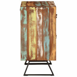 vidaXL Chest of Drawers 70x35x70 cm Solid Reclaimed Wood Multicolour