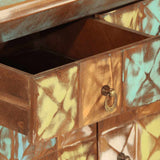 vidaXL Chest of Drawers 70x35x70 cm Solid Reclaimed Wood Multicolour