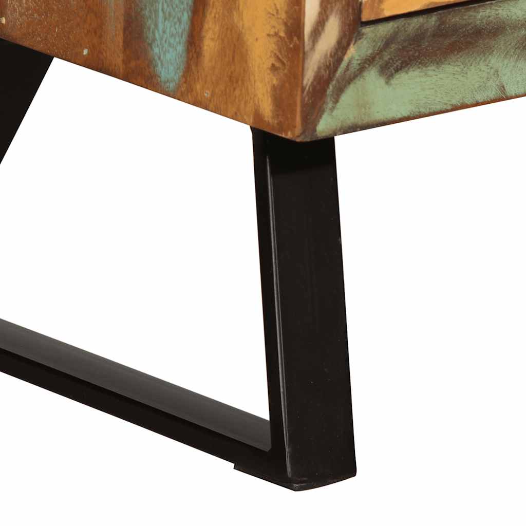 vidaXL Chest of Drawers 70x35x70 cm Solid Reclaimed Wood Multicolour