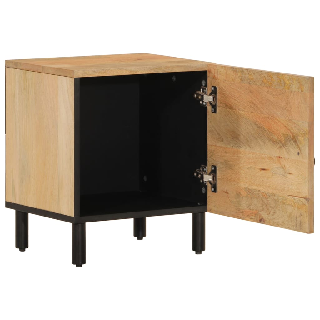 vidaXL Nightstand 40x33x46 cm Solid Mango Wood