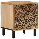 vidaXL Nightstand 40x33x46 cm Solid Mango Wood