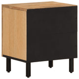 vidaXL Nightstand 40x33x46 cm Solid Mango Wood