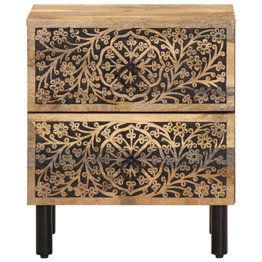 vidaXL Nachtkastje 40x33x46 cm massief mangohout