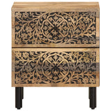 vidaXL Nachtkastje 40x33x46 cm massief mangohout