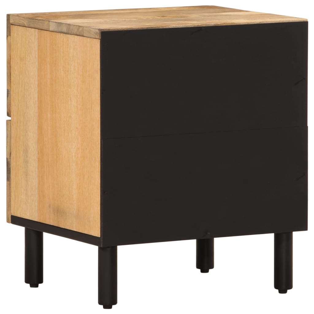 vidaXL Nachtkastje 40x33x46 cm massief mangohout