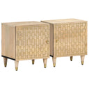 vidaXL Nightstands 2 pcs 40x33x46 cm solid mango wood