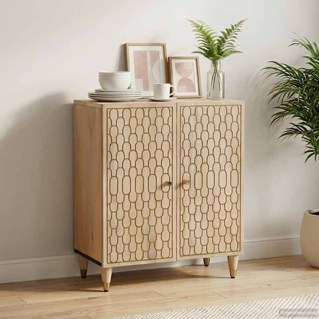 vidaXL Sideboard 60x33x75 cm solid mango wood