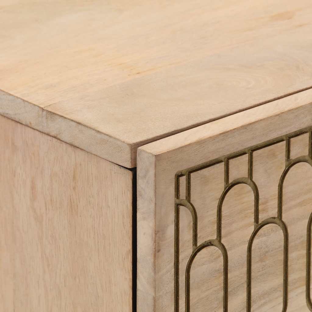 vidaXL Bijzetkast 60x33x75 cm massief mangohout