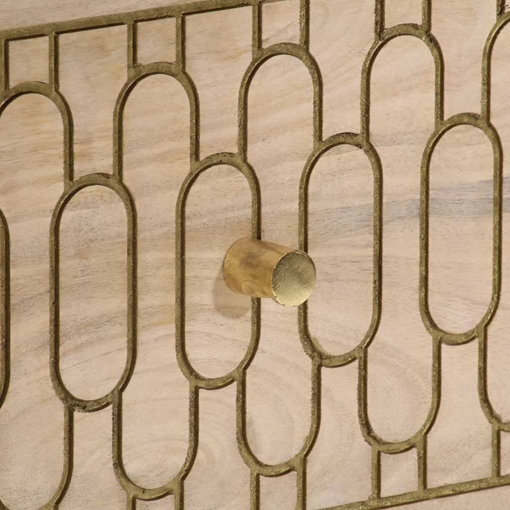vidaXL Bijzetkast 60x33x75 cm massief mangohout