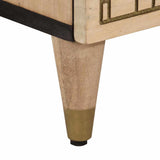 vidaXL Bijzetkast 60x33x75 cm massief mangohout
