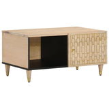 vidaXL Salontafel 80x50x40 cm massief mangohout