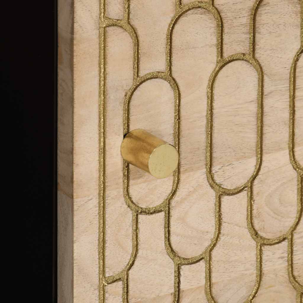 vidaXL Salontafel 80x50x40 cm massief mangohout