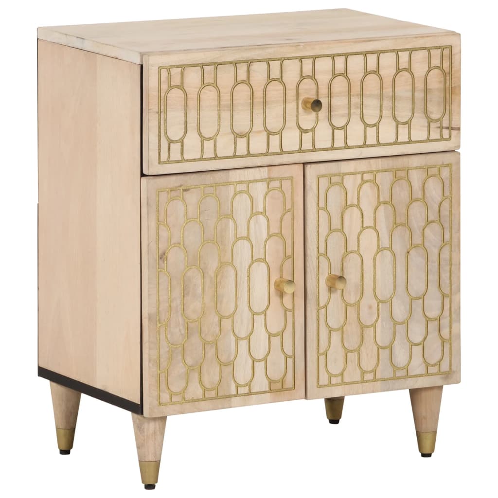 vidaXL Nightstand 50x33x60 cm solid mango wood