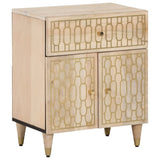 vidaXL Nightstand 50x33x60 cm solid mango wood