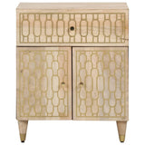 vidaXL Nightstand 50x33x60 cm solid mango wood