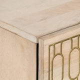 vidaXL Nightstand 50x33x60 cm solid mango wood