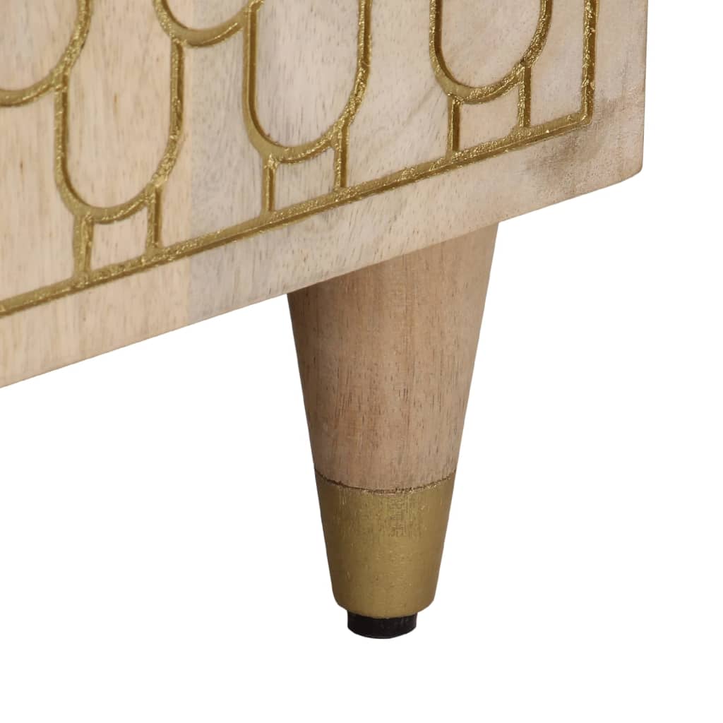 vidaXL Nightstand 50x33x60 cm solid mango wood