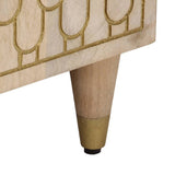 vidaXL Nightstand 50x33x60 cm solid mango wood