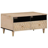 vidaXL Coffee table 80x54x40 cm solid mango wood