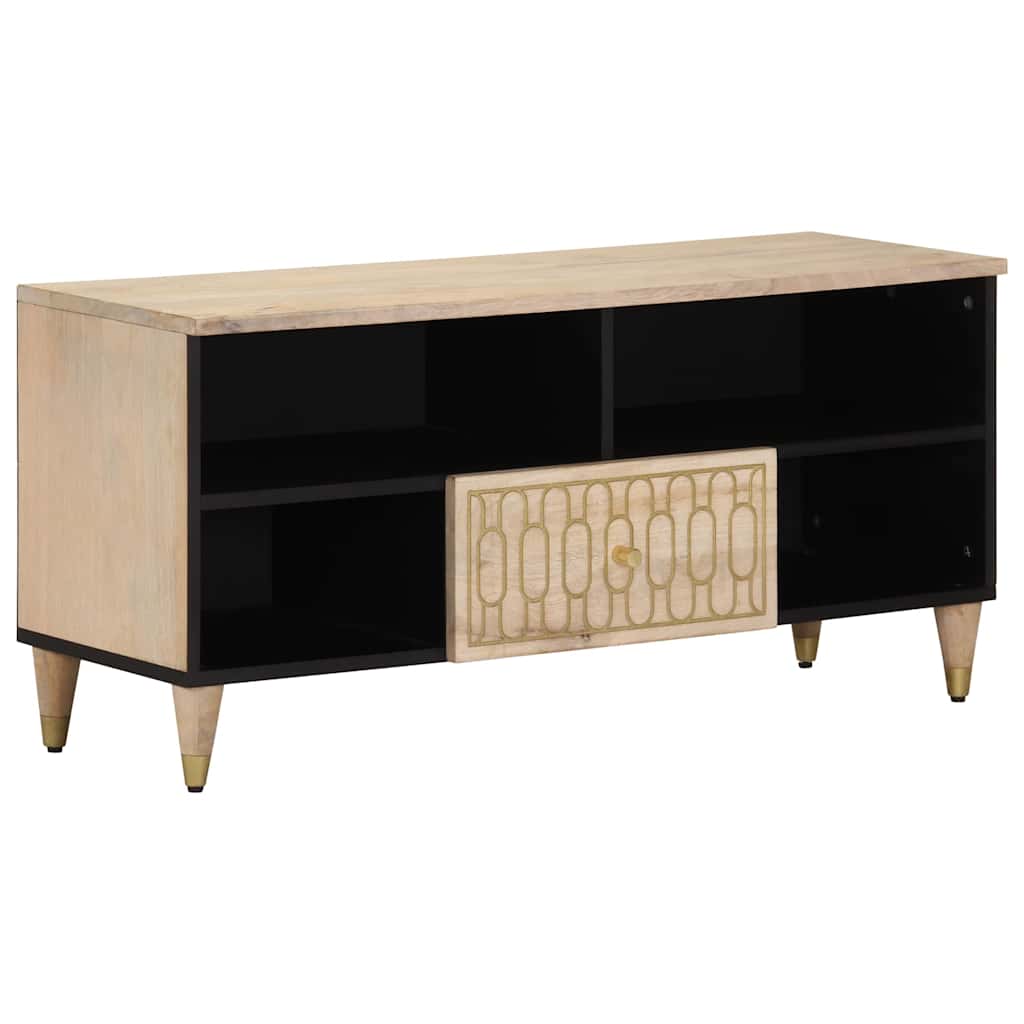 vidaXL TV cabinet 100x33x46 cm solid mango wood