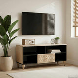 vidaXL TV cabinet 100x33x46 cm solid mango wood