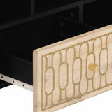 vidaXL TV cabinet 100x33x46 cm solid mango wood