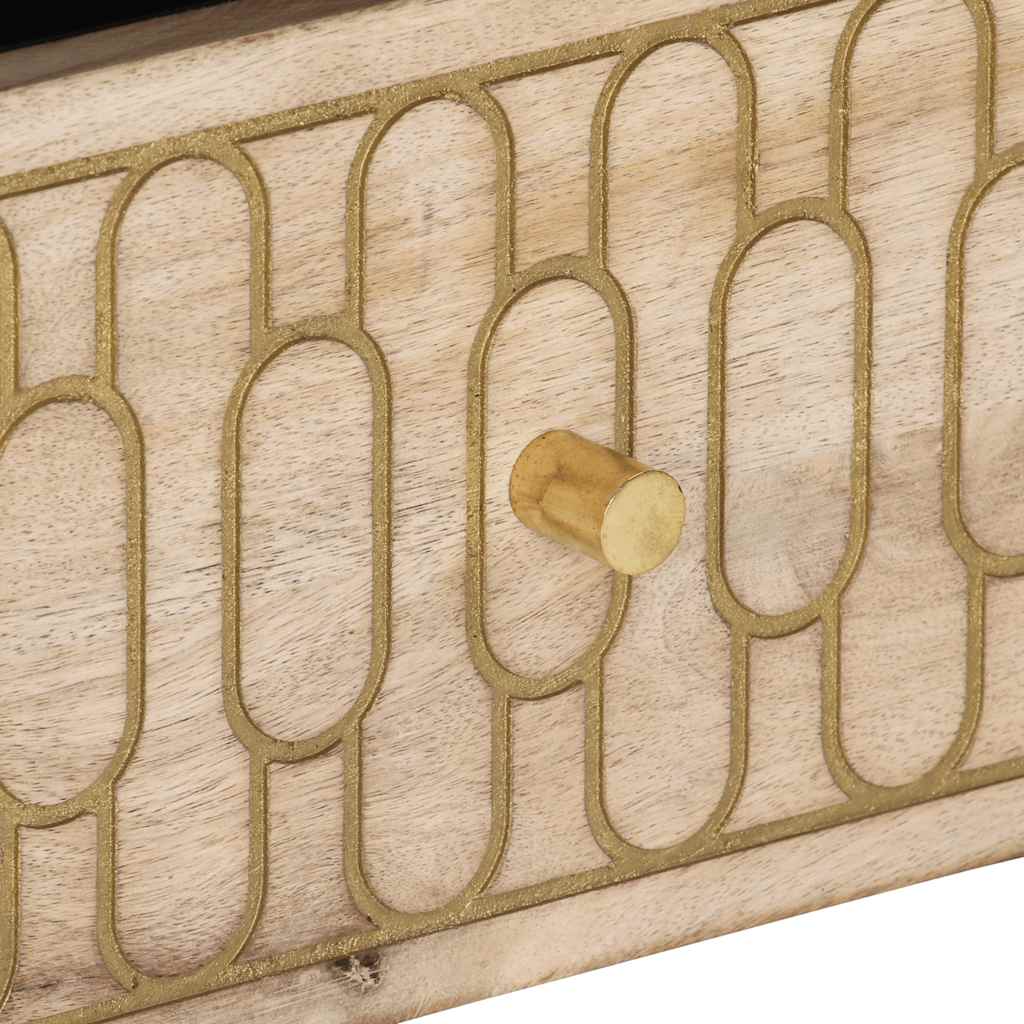 vidaXL TV cabinet 100x33x46 cm solid mango wood