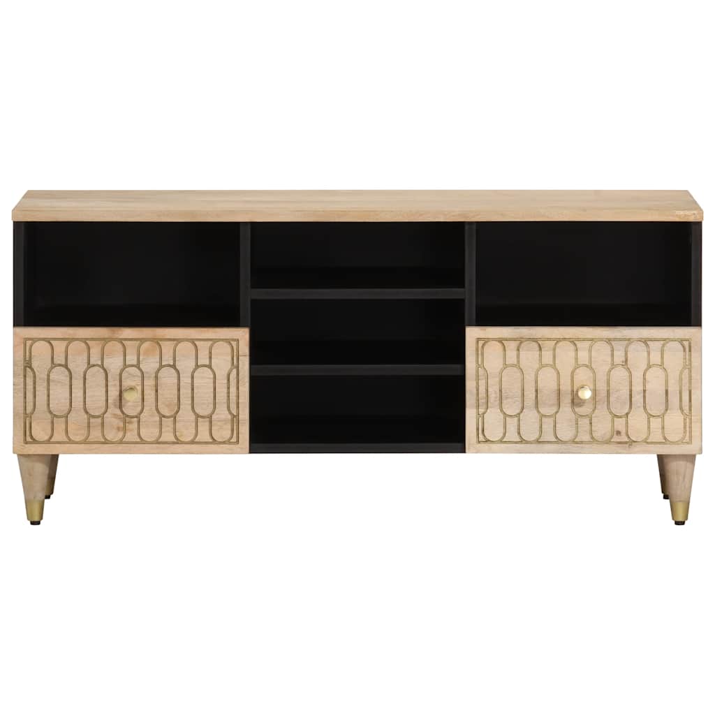 vidaXL Tv-meubel 100x33x46 cm massief mangohout