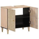 vidaXL Wastafelkast 62x33x58 cm massief mangohout