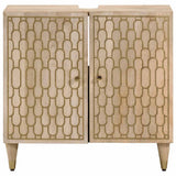vidaXL Wastafelkast 62x33x58 cm massief mangohout