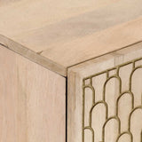 vidaXL Wastafelkast 62x33x58 cm massief mangohout