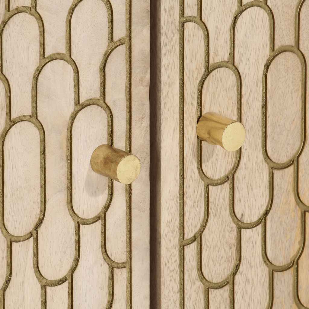 vidaXL Wastafelkast 62x33x58 cm massief mangohout